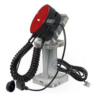 security alarm stand for tablet in retailer shop, supermarket