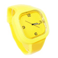 Pure Color Silicone Watch Square Kids Waterproof