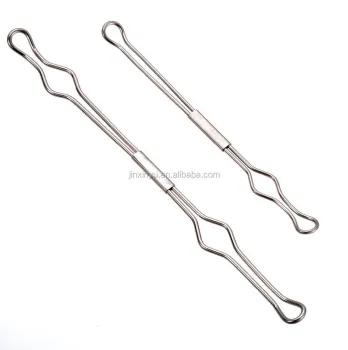 2 holes metal binder clip compressor bar