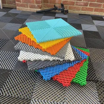 Hot Selling Colorful Interlocking Garage Floor Tiles for Car Detailing Shops