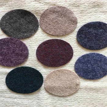 Boiled wool viscose fabric for melange colours