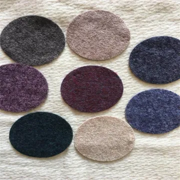 Boiled wool viscose fabric for melange colours