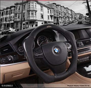 Sport carbon fiber steering wheel cover