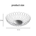 स्टेनलेस स्टील रचनात्मक पत्ती आकार फल सब्जी की टोकरी