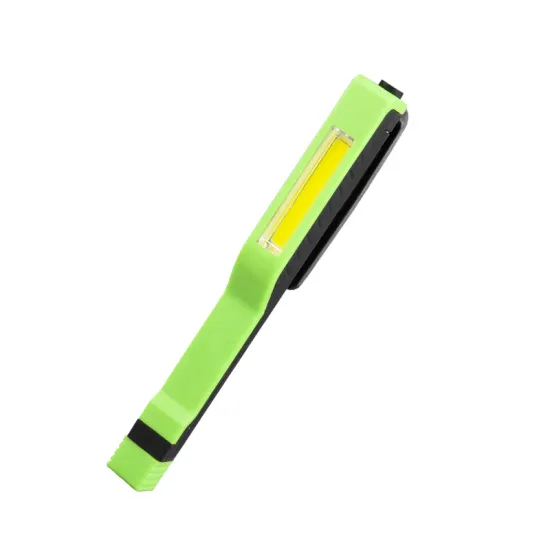 Magnetic Pen Flashlight with Rubber Coating, COB LED, 150 Lumens, and Clip