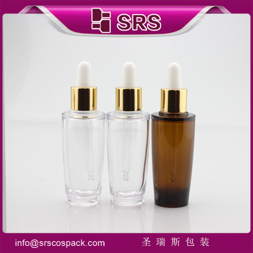 SRS002-30ml D plastic PETG thick wall bottle,empty essential oil dropper bottle