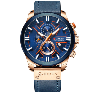 High Quality Waterproof Durable Men's Round Business Watch