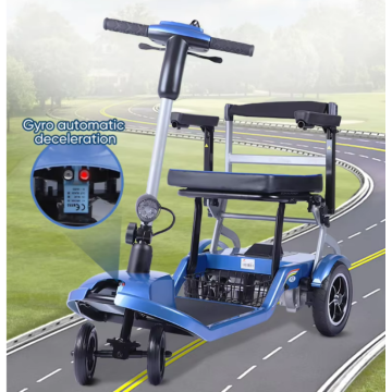 Easy-Folding Travel Mobility Wheelchair for Elderly Users
