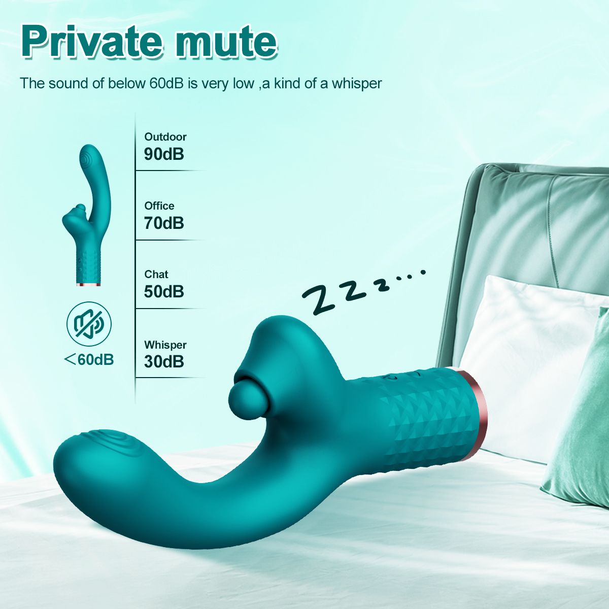 Multi-Mode Vibrating Wand with Internal and External Use
