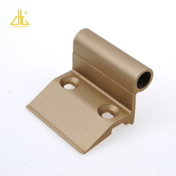 Extruded Aluminum Door Hinge Profile with Anodized Finish for Doors and Windows