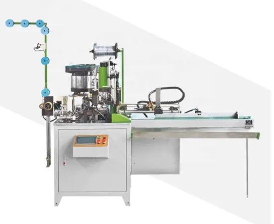 Automatic Nylon Zipper Top Stop setting Slider Mounting