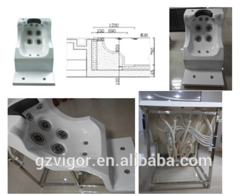 2016 China Factory popular Hot sell outdoor spa pool,square bathtub built,massage chair