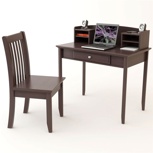 Moderne computerstudententafels en stoelen set