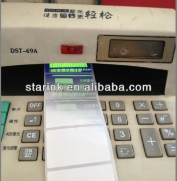 security barcode ribbon(transparent to blue)