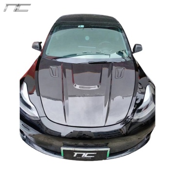 Customizable Carbon Fiber Engine Hood Bonnet for Tesla Model 3