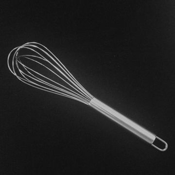 Manual Egg Whisk with Steel Handle, Nonmagnetic Cream Mixer in 8/10/12 Inches
