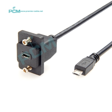 Micro-B USB 2.0 Female to Male Screw Lock ECF Panel Mount Extension Cable: A Comprehensive Guide and Product Review