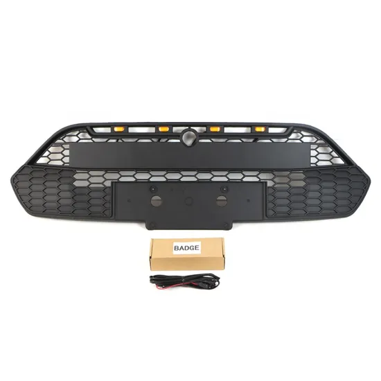 Black ABS Car Front Grille with LED Light for FORD TRANSIT CONNECT WAGON 2012-2018 EURO