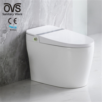 Modern Intelligent WC Ceramic Auto Flush Clean Function Commode for Small Bathrooms
