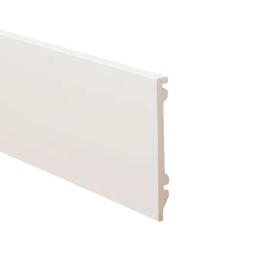 Customized Pure White PS Moulding Polystyrene Baseboard
