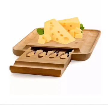 Bamboo Cheese Board and Knife Set