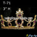 Coronas de diamante de imitación flor belleza reina