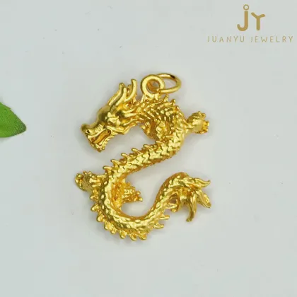 Wholesale Dragon and Phoenix Shape Crystal Pendants: Chinese Zodiac Necklace Accessories