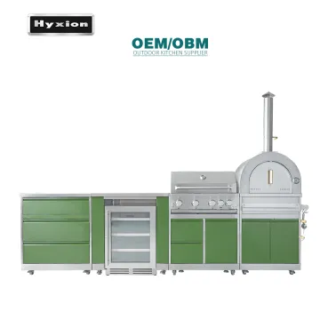 Hyxion outdoor kitchen  new style outside cabinets sink BBQ grill