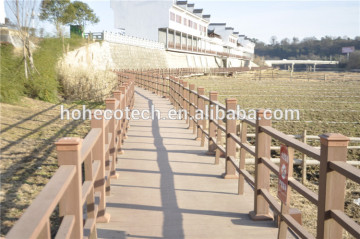 Park decoration wood looking composite railing