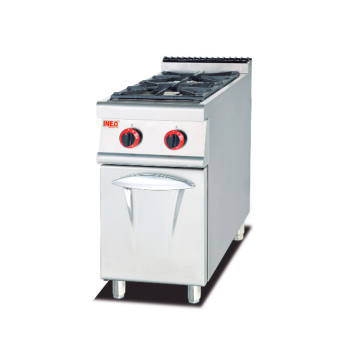 Commercial 2-Burner Gas Stove Range for Restaurant and Hotel Kitchens