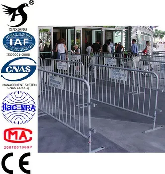 High security popular crowd control barrier galvanized