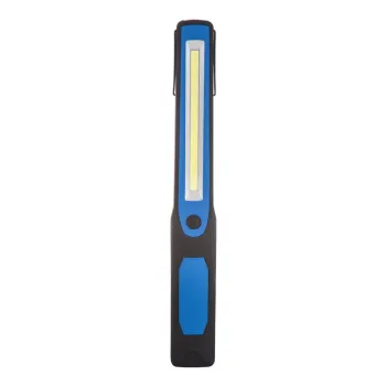 Magnetic LED Handheld Flashlight with 5W COB AA Battery: Ideal for Garage, Car Inspection, and Repair Tasks
