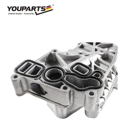 YouParts Oil Filter Housing Aluminium Impeller Engine Transmission Oil Cooler for BMW Mini Cooper S