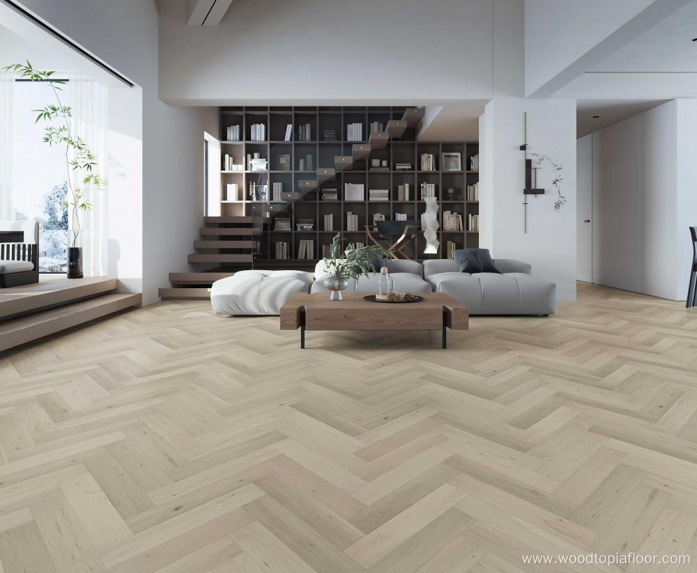 Oak Herringbone Parquet High Quality Engineered Wood Floor