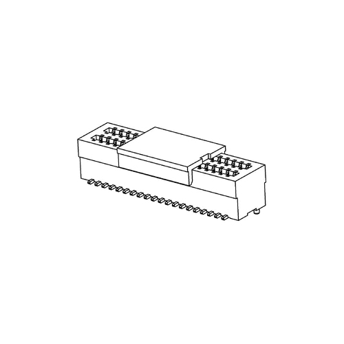 Dual Slot Female End Board-to-Board Connectors