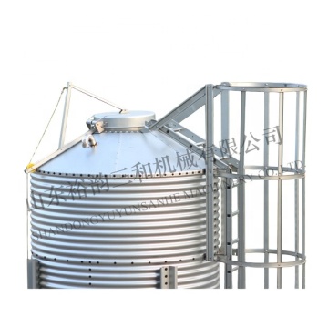 Large Capacity Galvanized Chicken Feed Silo for Poultry Farms