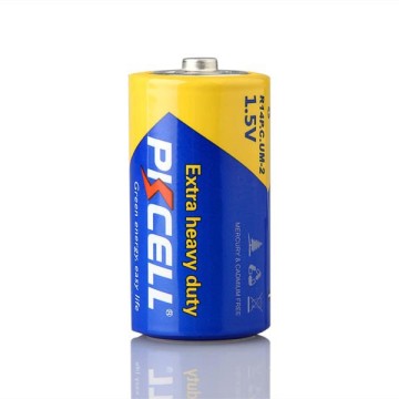 PKCELL 1.5V koolstofzink C Grootte R14P -batterijen voor zaklamp