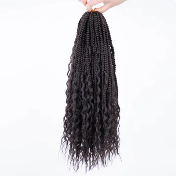 wholesale box river braid locs crochet hair synthetic extension faux locs crochet hair