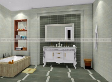 Оптовые современные дизайнерские строительные материалы 450x900 Деревенская витрированная керамическая настенная плитка 459ES05