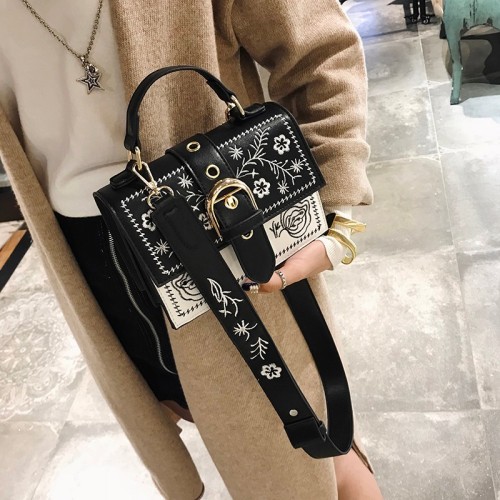 Luxury Handbags Embroidery Shoulder Messenger Bag