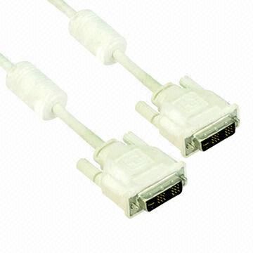 VGA-Kabel, Stecker mit Fähren transparent, weiß