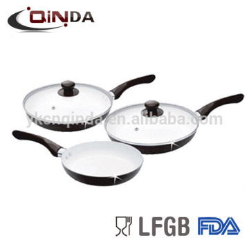 5pcs Aluminum ceramic frying pan set as seen on tv