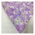 African Wax estampados tela de 6 yardas de estampado personalizado tela floral púrpura estampada