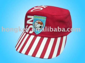 stripe customized printing logo children's caps and hats