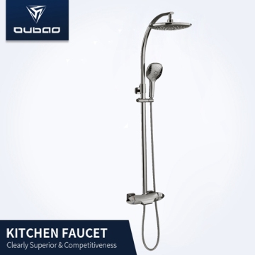 Bathroom Thermostatic Shower Faucet Set With Rain Showerhead