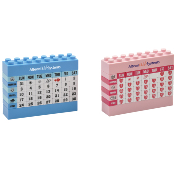 Plastic Calendar Promotional Building Block