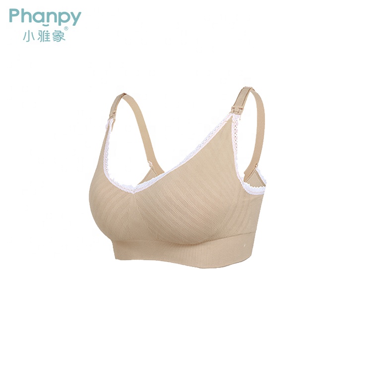 Colorful Seamless Nursing Bra-Complexion/Yellow