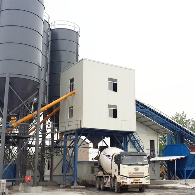 Mini construction mix belt conveyor concrete batching plant