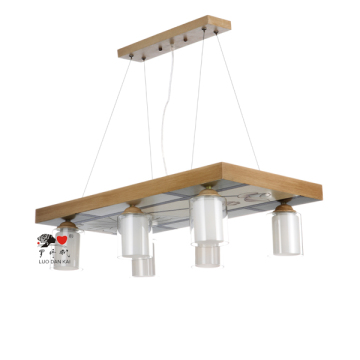 Guzhen chandelier handicrafts antique wood hanging pendant lamp