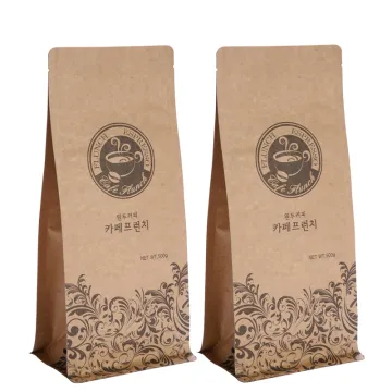 With Valve Custom Printed Packaging Coffee Beans Bag